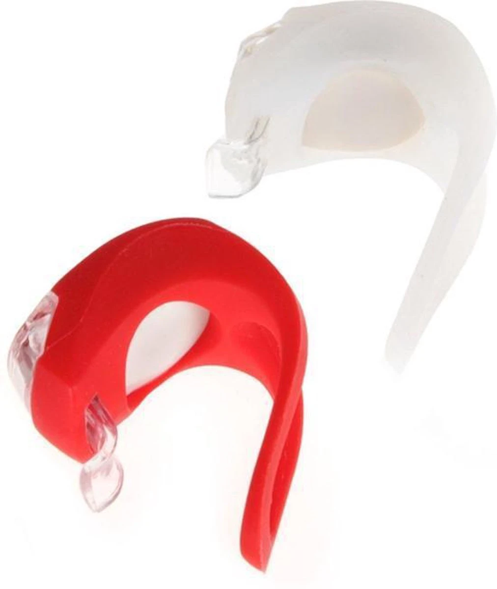 Merkloos Dutch Gadgets - Fietslampjes LED - Set Wit En Rood - Inclusief Batterijen - Afbeelding 4