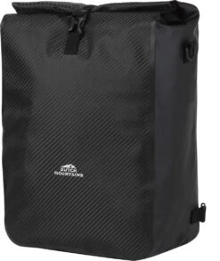 Dutch Mountains Enkele Fietstas | Rugzak | 100% Waterdicht | Fietstas, Schoudertas En Rugtas In 1 | 28 Liter | Carbon / Zwart