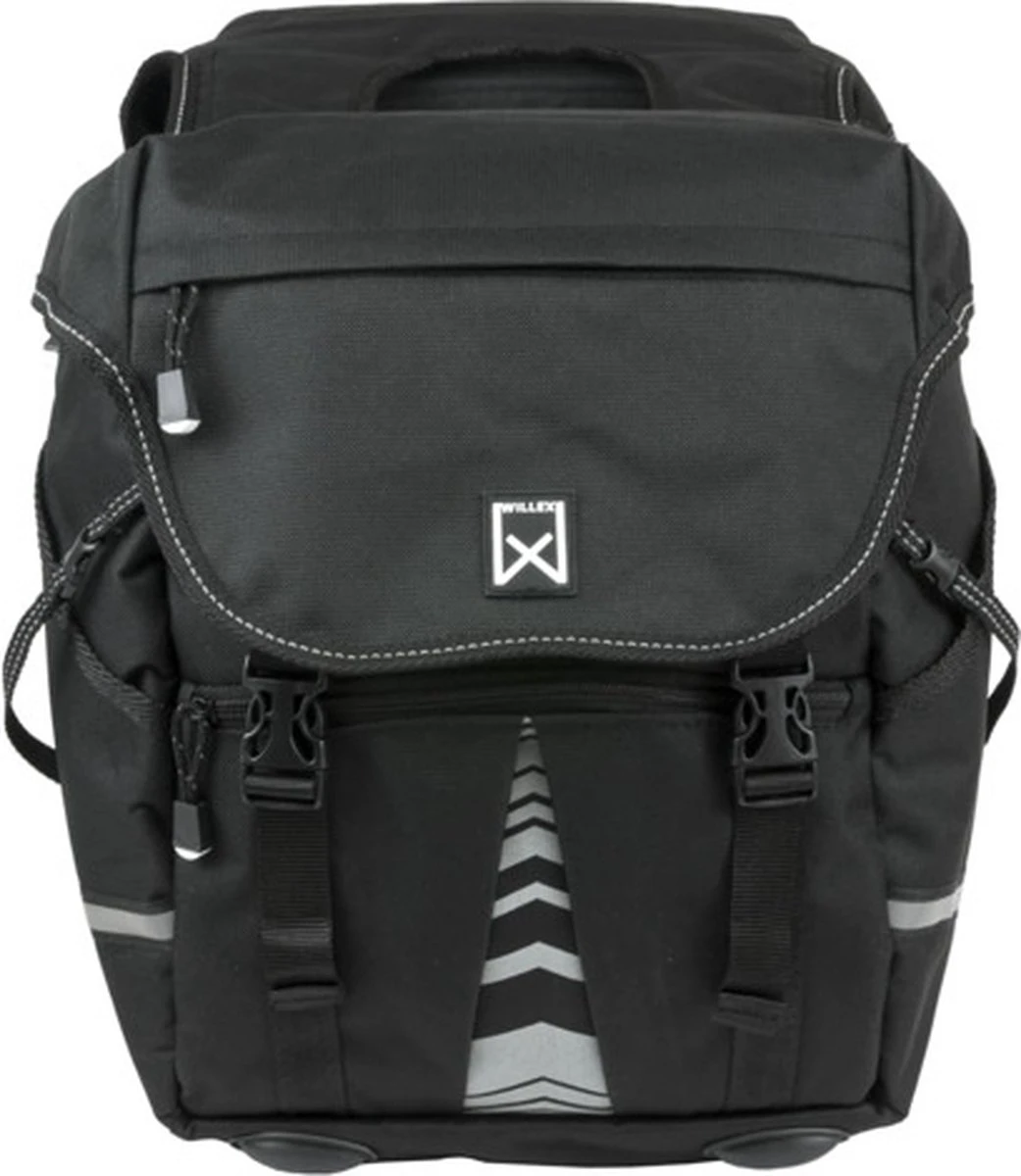 Willex Bagagetas - Dubbele Fietstas - 28L - Zwart - Afbeelding 8