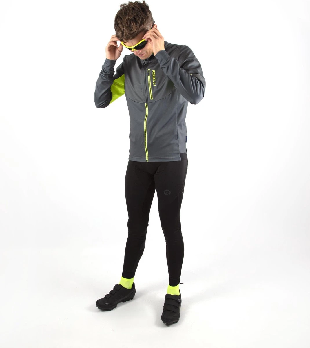 Rogelli Focus - Lange Fietsbroek Met Bretels - Heren - Maat XL - Zwart - Afbeelding 12