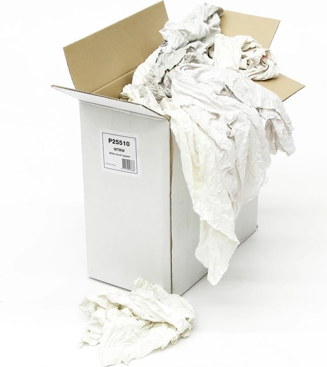 Tom Poetslappen Wtrw Witte Tricot Lappen Per 10kg - Afbeelding 2