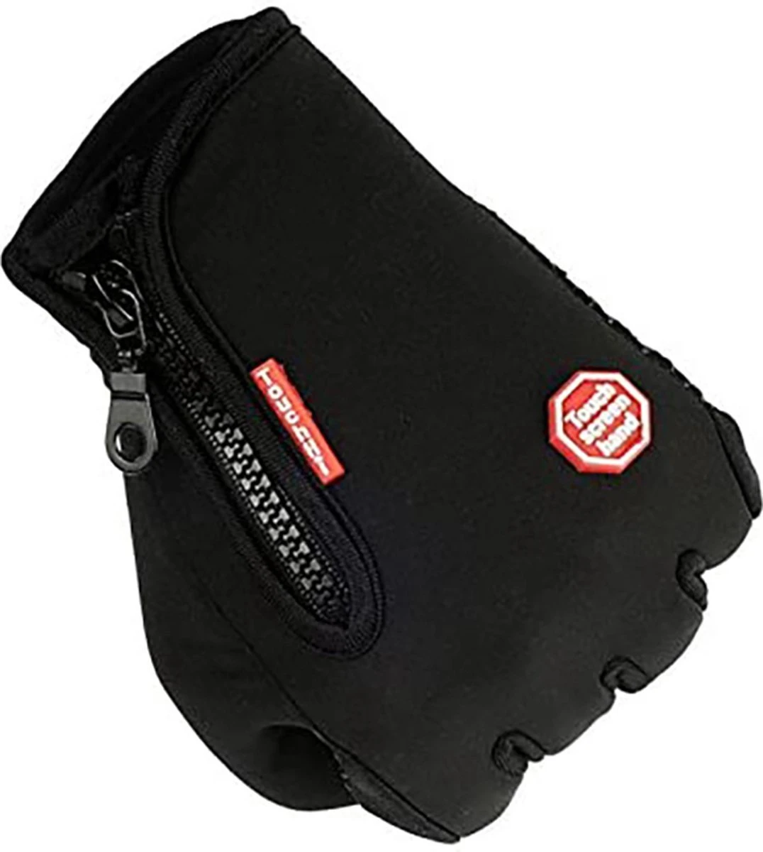 Fietshandschoenen Winter - Handschoenen - Sport Handschoenen Met Rits - Touchscreen Telefoon - Anti Slip Gloves - Heren / Dames - Maat XL - Zwart - Sinterklaas Cadeau - Kerst Cadeautje - Black Friday 2022 Deals - Afbeelding 3