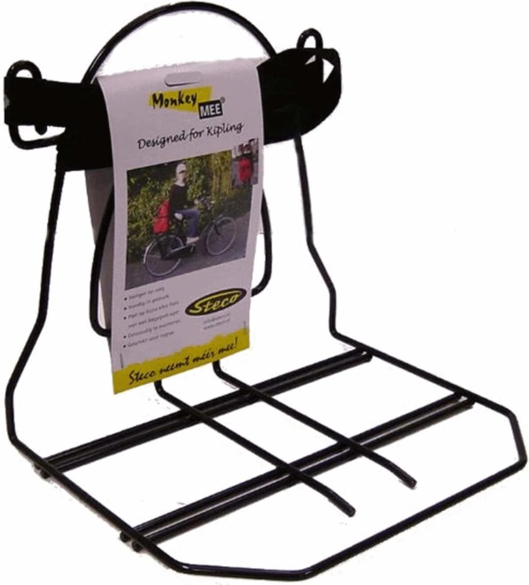 Steco Bagagedrager Verbreder Monkey-mee Staal - 31cm Breed - Zwart - Afbeelding 7