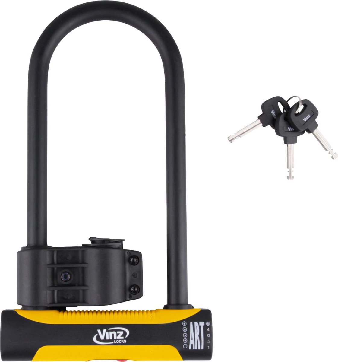 VINZ Grivola Beugelslot / Fietsslot / Motorslot / Scooterslot ART4 - 32cm - Afbeelding 3