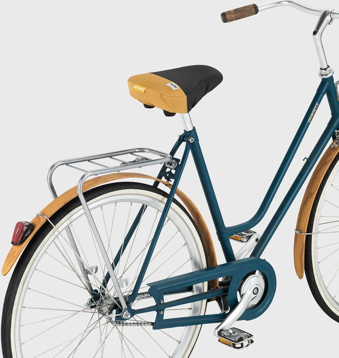 Urban Proof Zadeldek Recycled Universeel 27 X 22 Cm Grijs/geel - Afbeelding 3