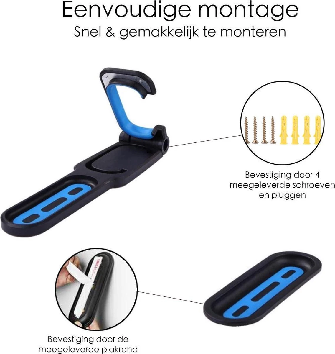 Ophangbeugel Voor Fiets - Fiets Ophangbeugel - Muurhouder Fiets - Muurbeugel Wandhouder Wandbeugel - Muurbevestiging Ophangsysteem - Muur Houder Fietsbeugel Fietshaak - Afbeelding 6