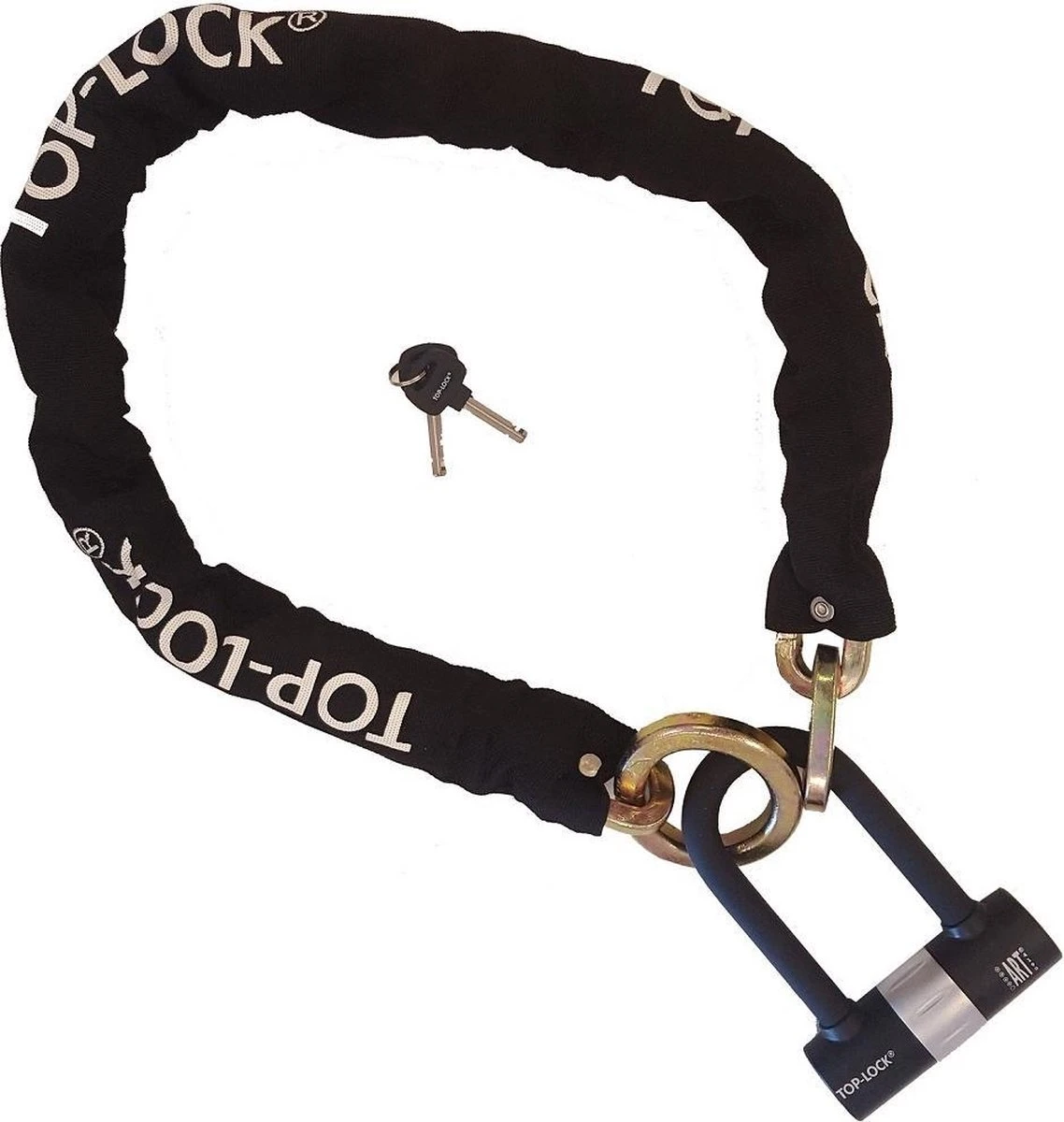 Kettingslot TopLock ART4 - 120cm - Loop + Verlengde U-slot - Afbeelding 5