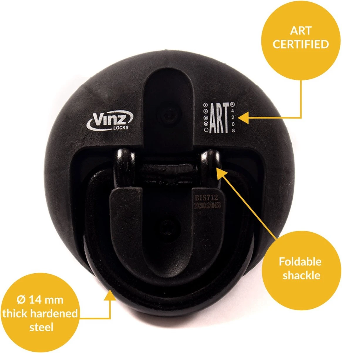 VINZ Everest ART 4 Goedgekeurd Muuranker / Wandanker / Vloeranker / Muurbeugel - Afbeelding 2