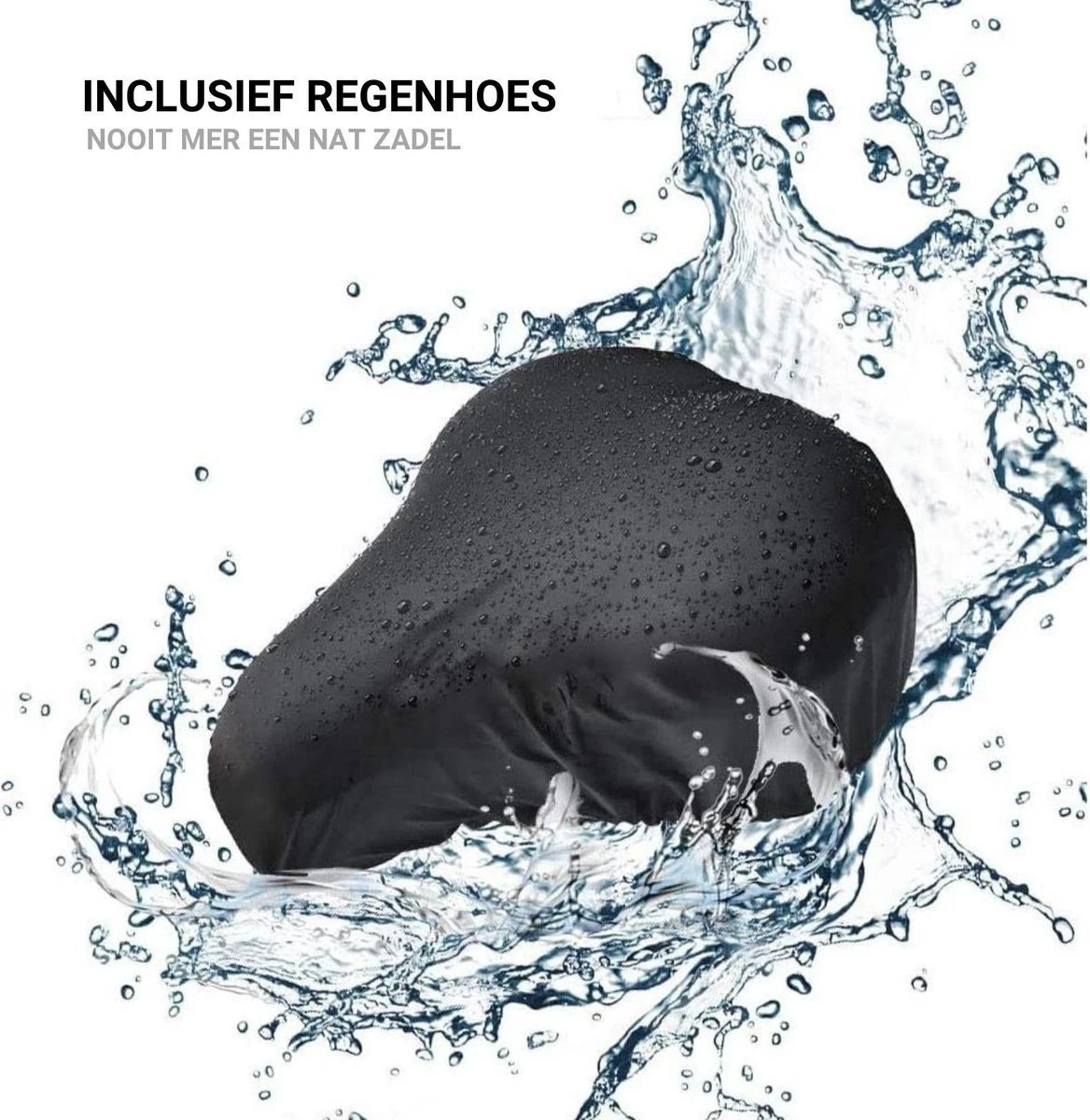 Smilegoods® Gel Zadelhoes Fiets 3D - Zadeldek - Zadelhoes Waterdicht - Zadeldek Fiets - Universeel Brede Zadels - Veiligheidsreflector Voor In Het Donker - Afbeelding 7