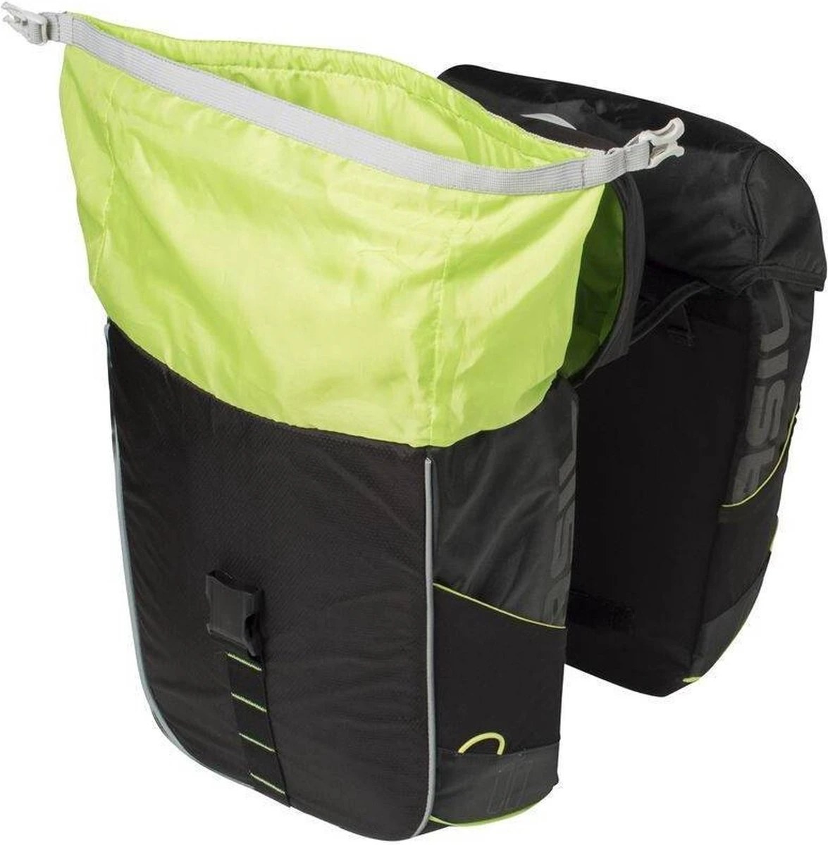 Basil Miles Dubbele Fietstas MIK - Zwart - 34 Liter - Afbeelding 2