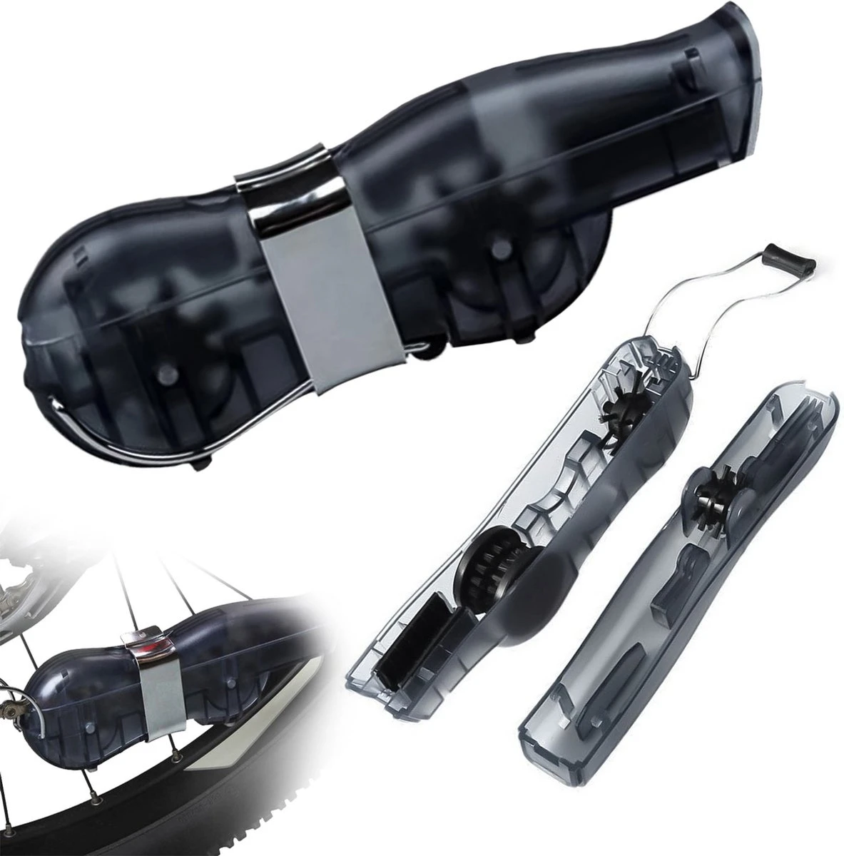 Fietsketting Reiniger - Fietsonderhoud - Kettingreiniger - Zwart - Afbeelding 3