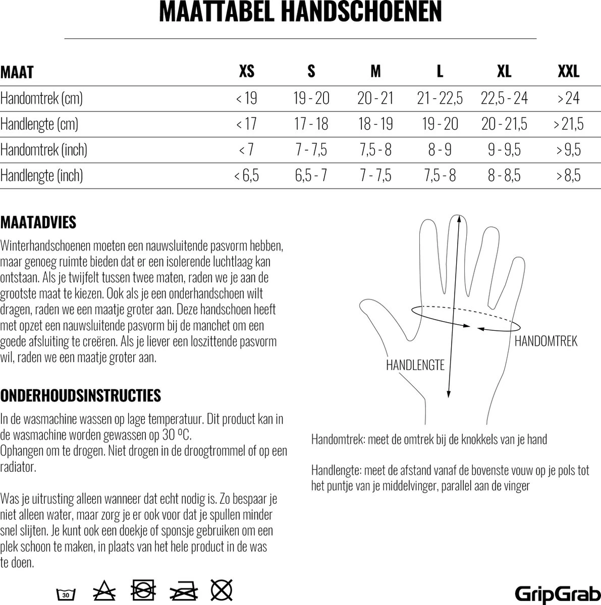 GripGrab - Ride Windproof Lente Herfst Fietshandschoenen Lange Vinger - Zwart - Unisex - Maat XL - Afbeelding 4
