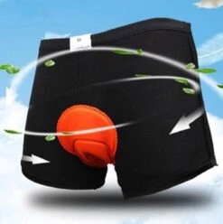 Merkloos Fiets Onderbroek Met Zeem - Unisex-XL