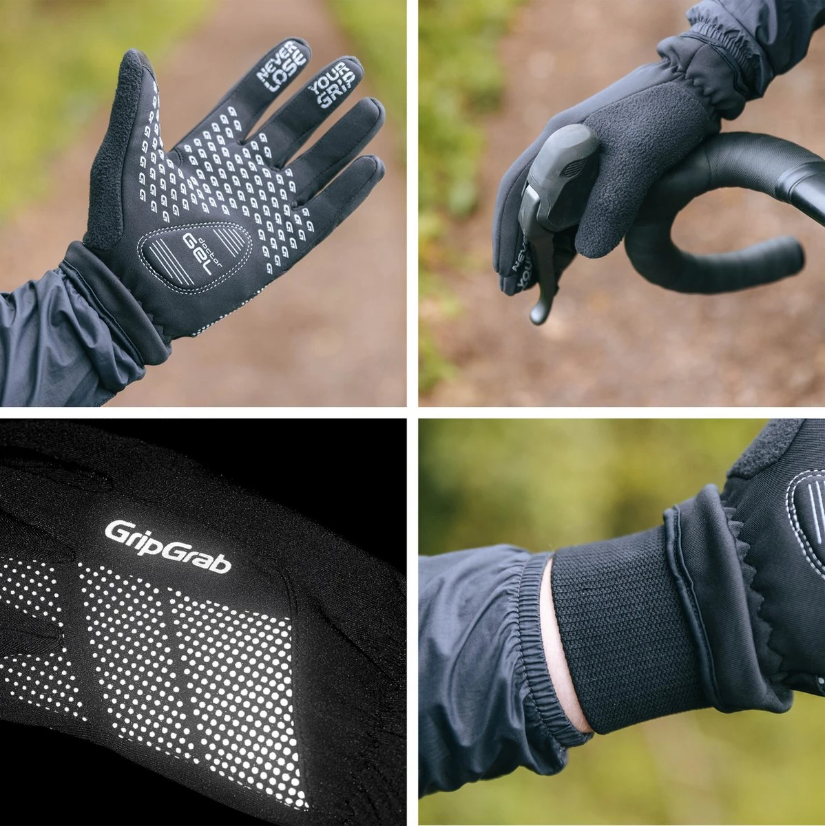 GripGrab - Ride Windproof Winter Gevoerde Padded Fietshandschoenen - Zwart - Unisex - Maat L - Afbeelding 3