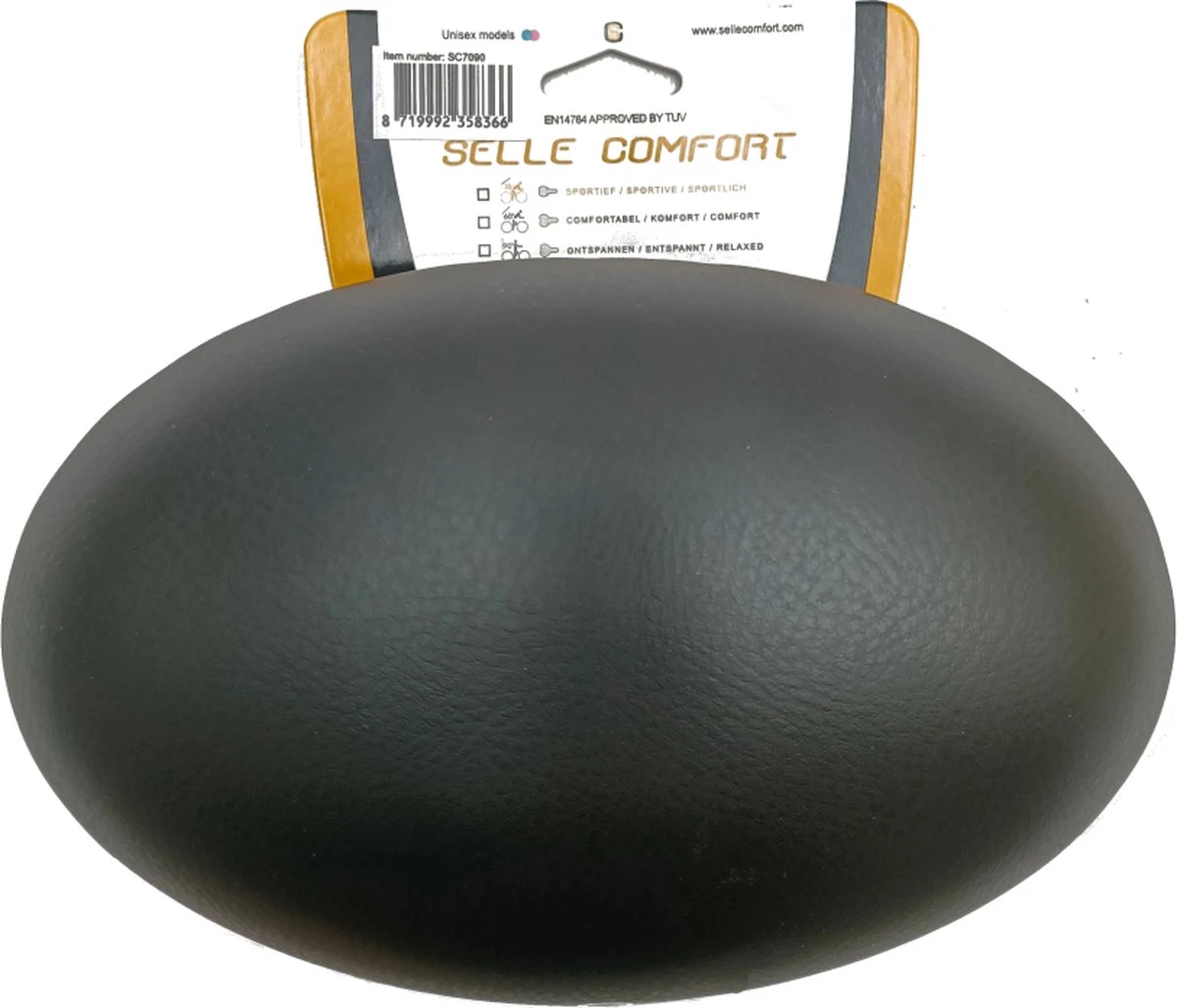 Selle Comfort Zadel Rok 22 Cm Dames Zwart - Afbeelding 3