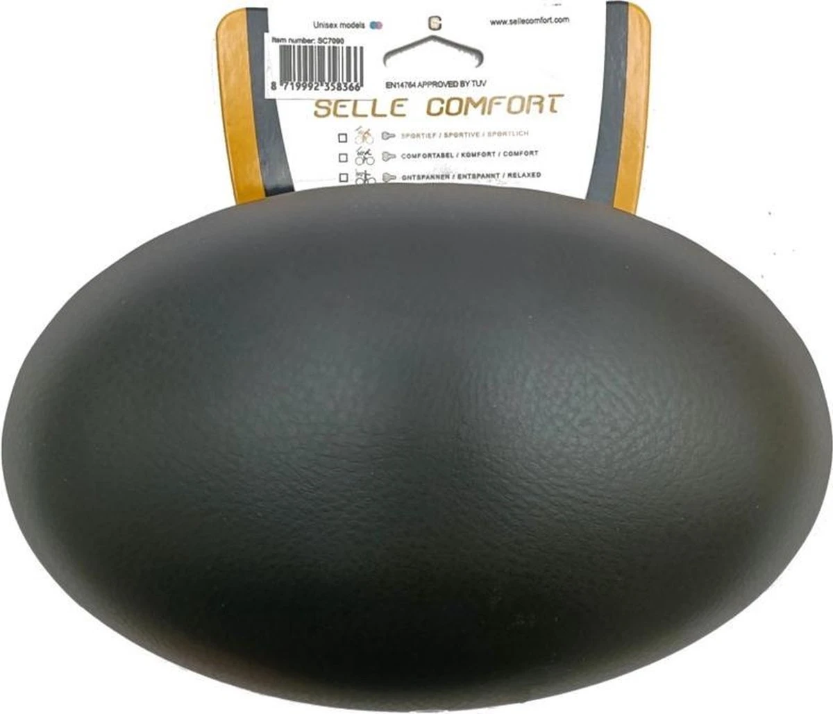 Selle Comfort Zadel Rok 22 Cm Dames Zwart - Afbeelding 2