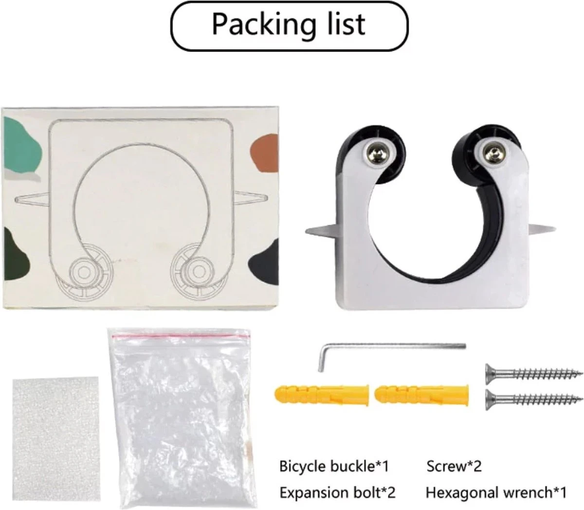 Racefiets Ophangsysteem - Fietshaak Muurbevestiging - Fiets Ophangbeugel - Bike Muurbeugel Fiets - Fietsenrek - Fietsbeugel - Afbeelding 12