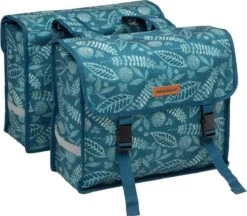 New Looxs Fiori Double Forest Dubbele Fietstas - 30 Liter - Blauw