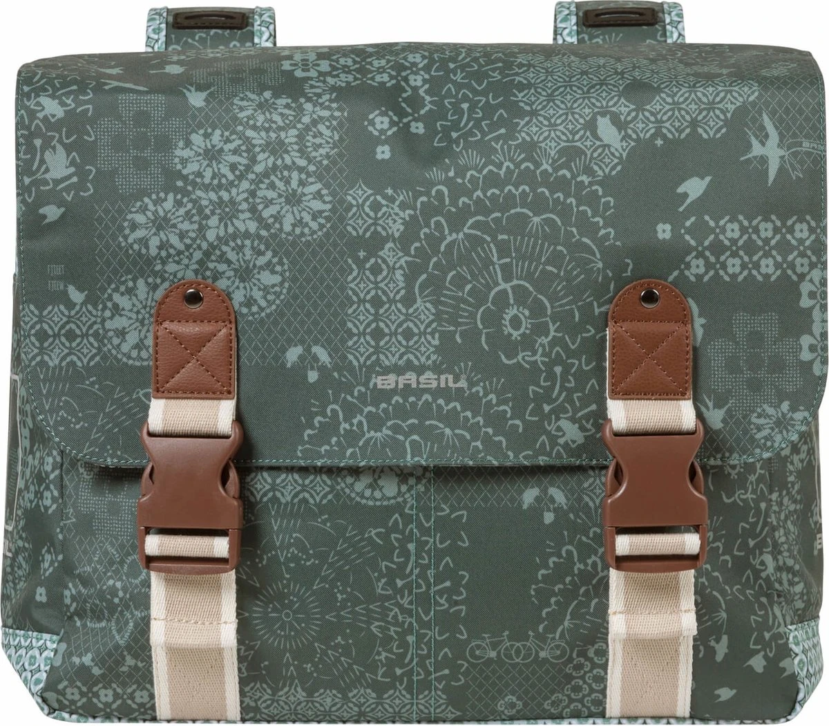 Basil Bohème Dubbele Fietstas - 35 Liter - Rood - Afbeelding 11