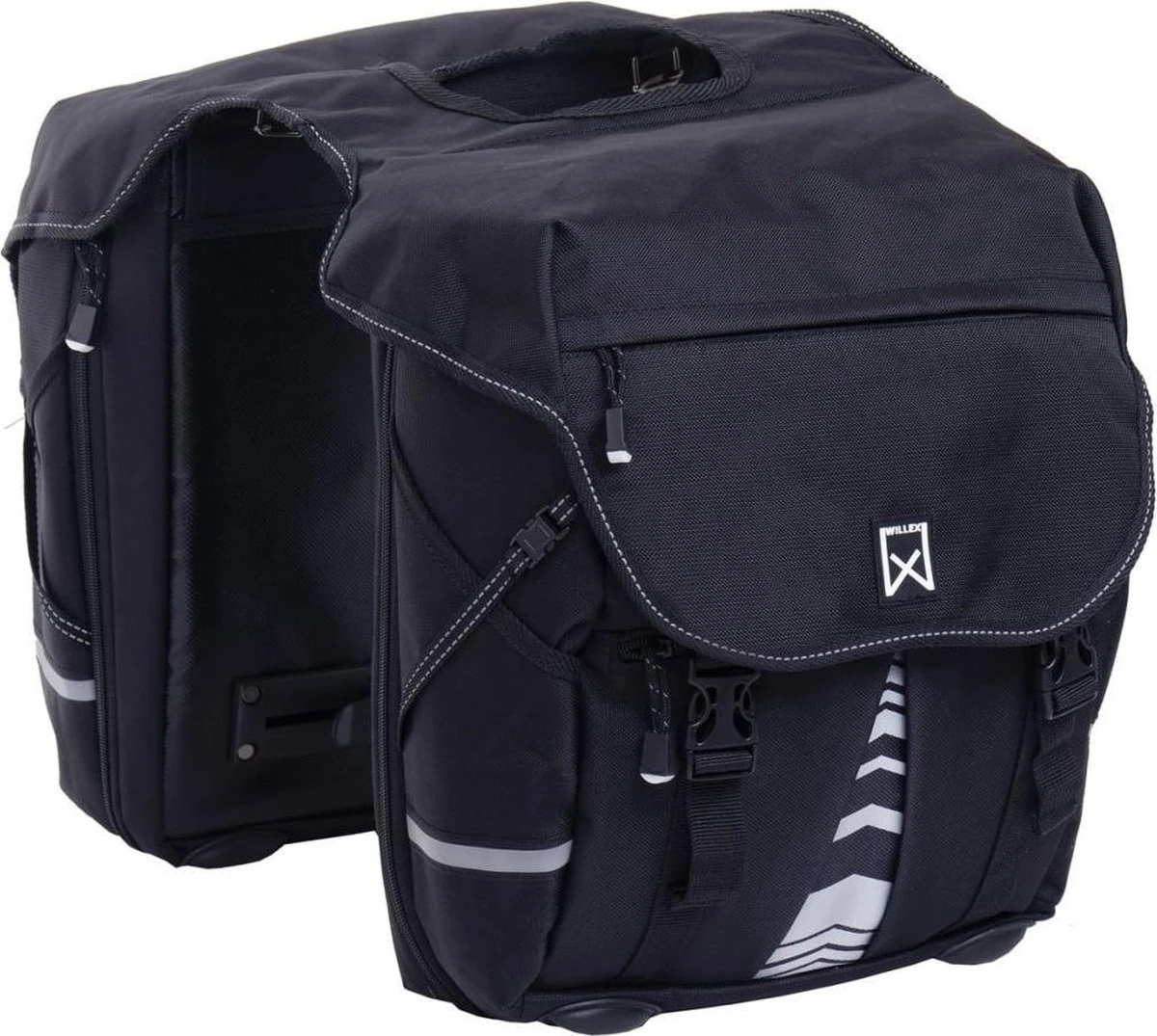 Willex Bagagetas - Dubbele Fietstas - 28L - Zwart - Afbeelding 7