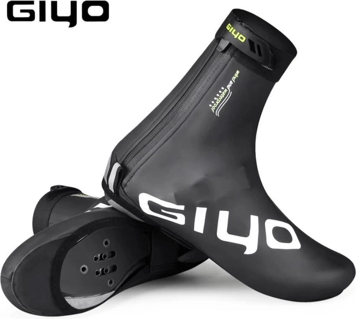 Giyo Overschoenen - Maat 44/45 (XL) - 1 Paar - Mountainbike - Wielrennen - Zwart - Wind En Waterdicht - Waterproof - Regen - Vorst