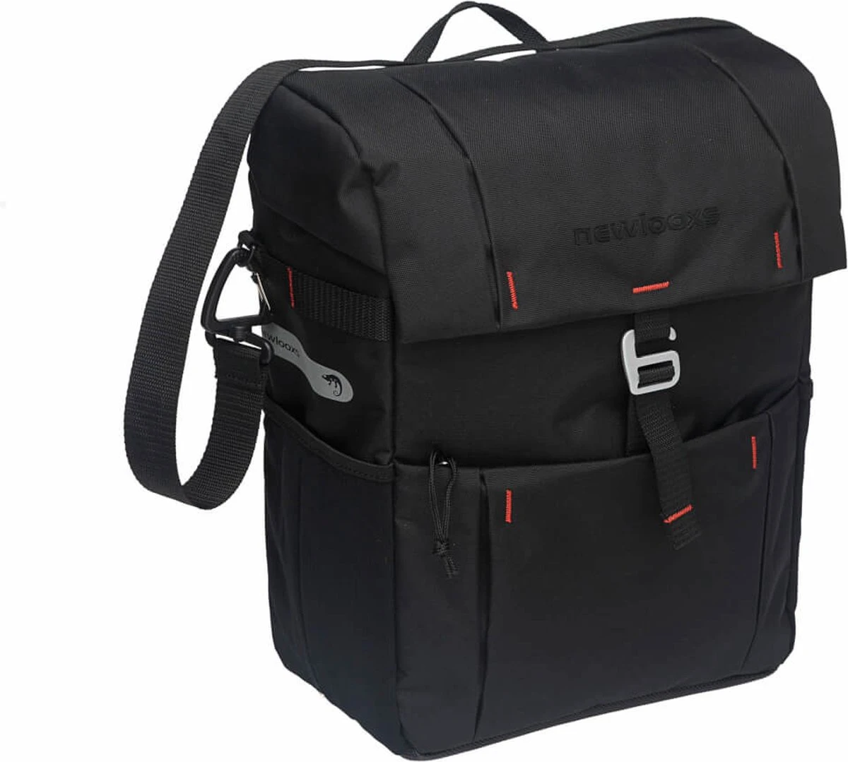 New Looxs Vigo Single Enkele Fietstas - Afneembaar - 18,5 Liter - Grijs - Afbeelding 14