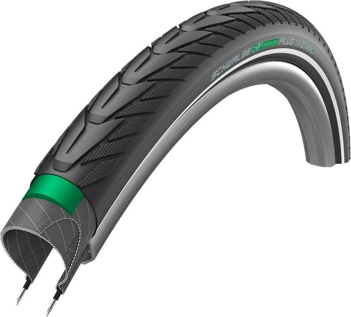 Schwalbe Buitenband - Energizer Plus - 28 Inch X 1.40 - Zwart Reflecterend - Afbeelding 6