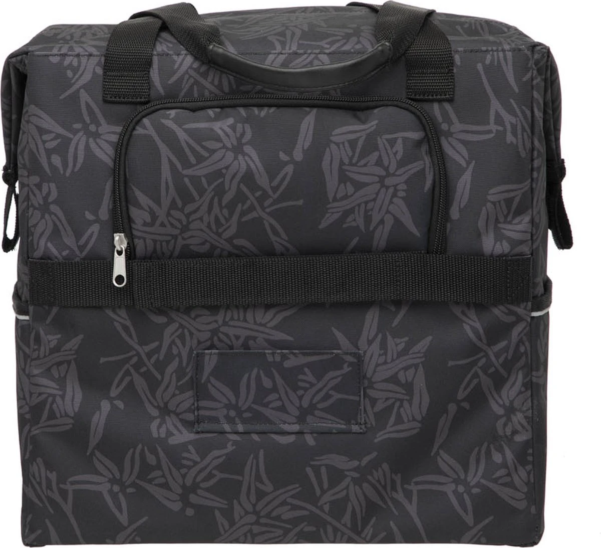 New Looxs Camella Bamboo Enkele Fietstas Shopper - Afneembaar - 24,5 Liter - Zwart - Afbeelding 3