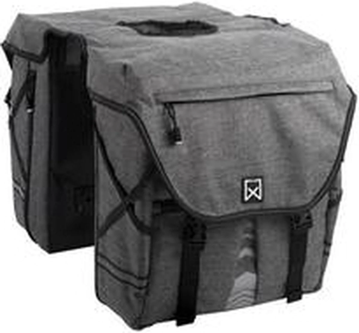 Willex Bagagetas - Dubbele Fietstas - 28L - Zwart - Afbeelding 6