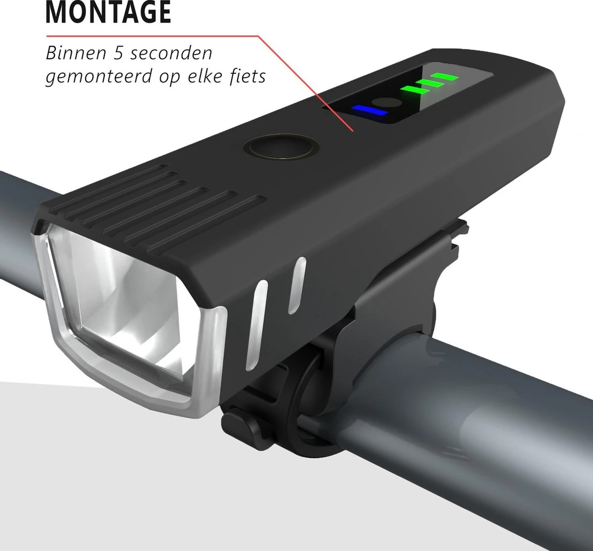 Trustic EVO | Fietsverlichting | Oplaadbaar | Fietslamp | Verschillende Standen | Licht Sensor | Waterbestendig | Set - Afbeelding 10
