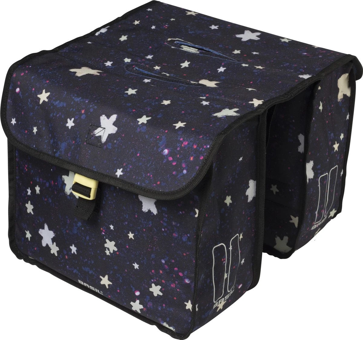 Basil Stardust Dubbele Fietstas - Paars - 20 Liter