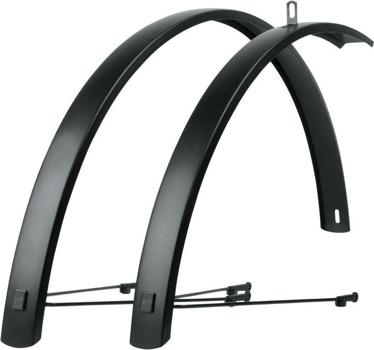 SKS Spatbordset Edge 28 Inch Aluminium Zwart