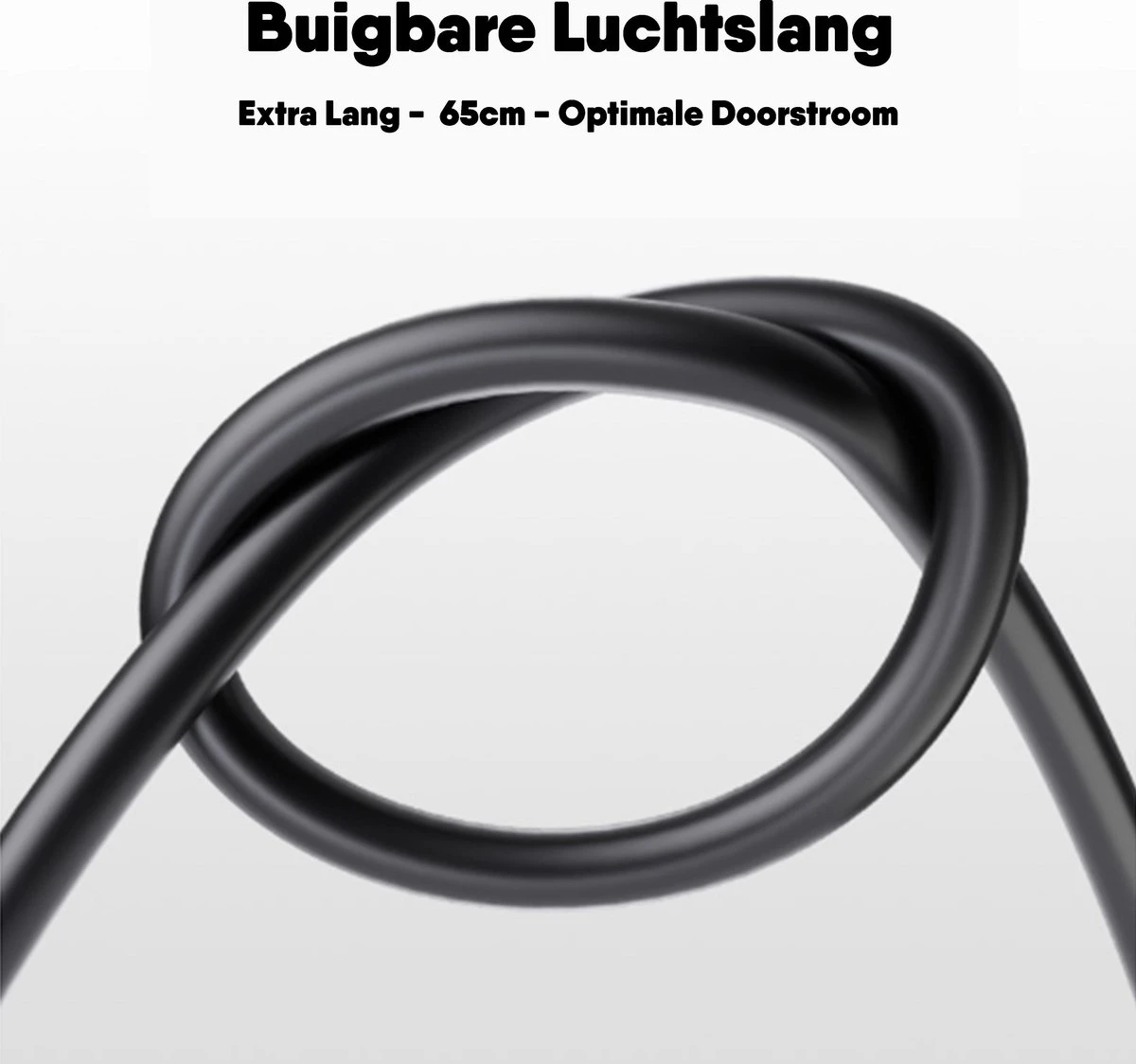 Matzwarte Fietspomp Met Drukmeter én Extra Ventielen - Multifunctioneel Mondstuk – Schrader En Presta – Aluminium Lichtgewicht Vloerpomp – Ballenpomp/ Scooterpomp/ Autobandenpomp - Afbeelding 10