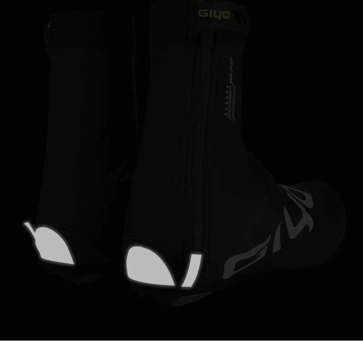 Giyo Overschoenen - Maat 44/45 (XL) - 1 Paar - Mountainbike - Wielrennen - Zwart - Wind En Waterdicht - Waterproof - Regen - Vorst - Afbeelding 6