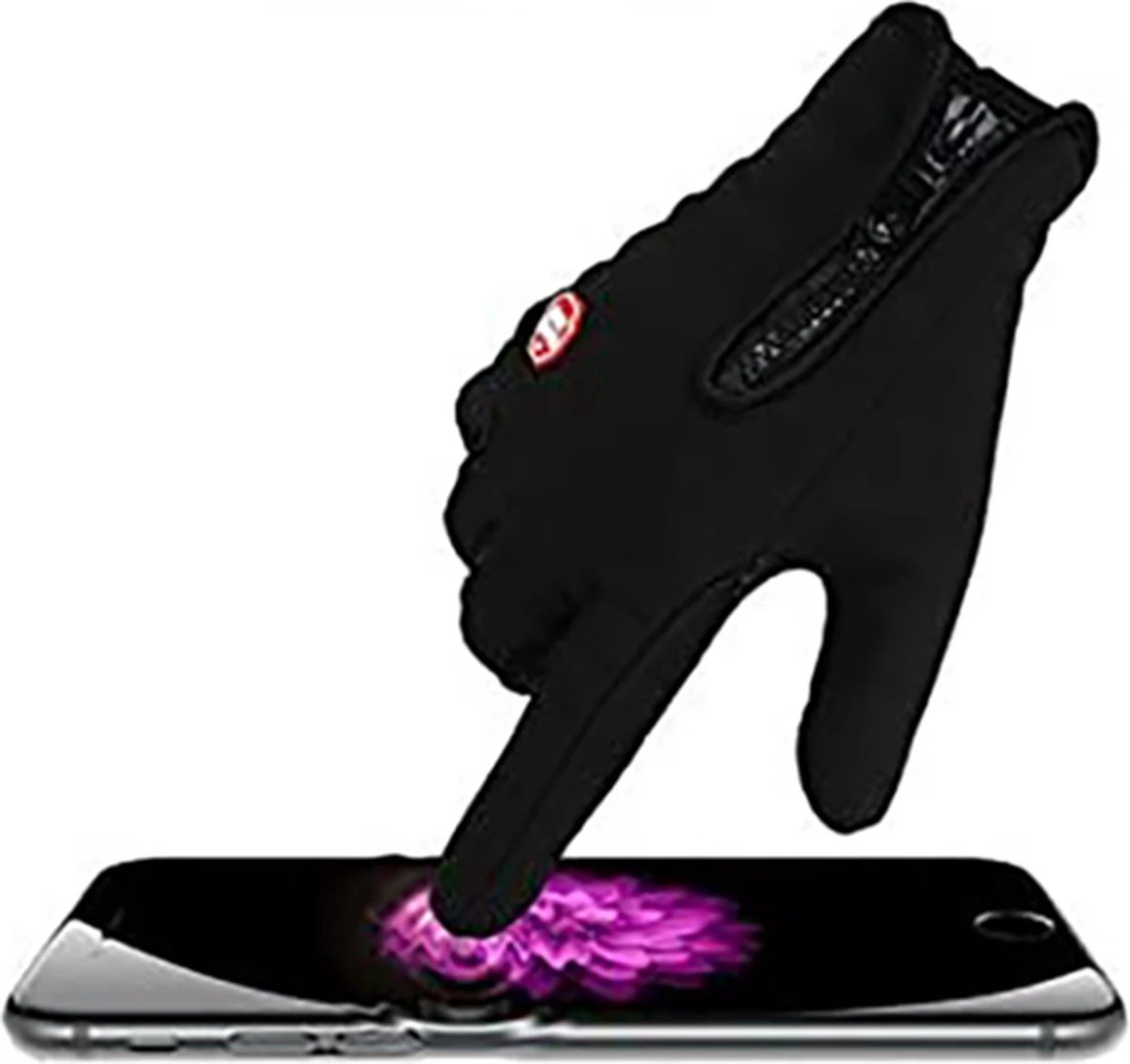 Fietshandschoenen Winter - Handschoenen - Sport Handschoenen Met Rits - Touchscreen Telefoon - Anti Slip Gloves - Heren / Dames - Maat XL - Zwart - Sinterklaas Cadeau - Kerst Cadeautje - Black Friday 2022 Deals - Afbeelding 6
