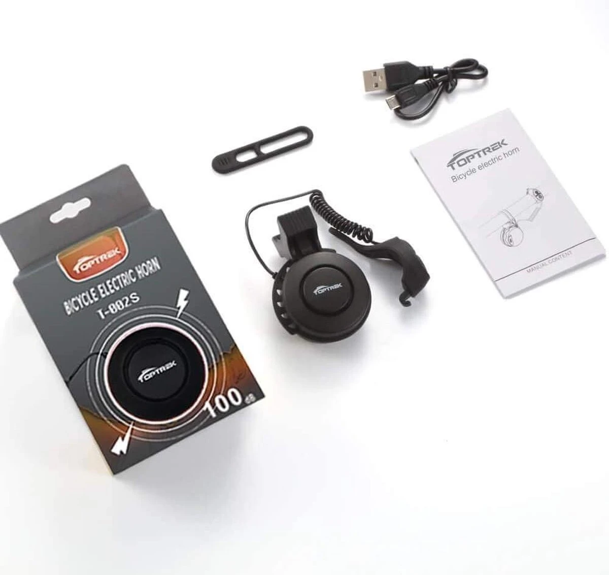 Merkloos Elektrische Fietsbel Mirage T-002 - USB Oplaadbaar - 80 ~ 90dB - Afbeelding 10