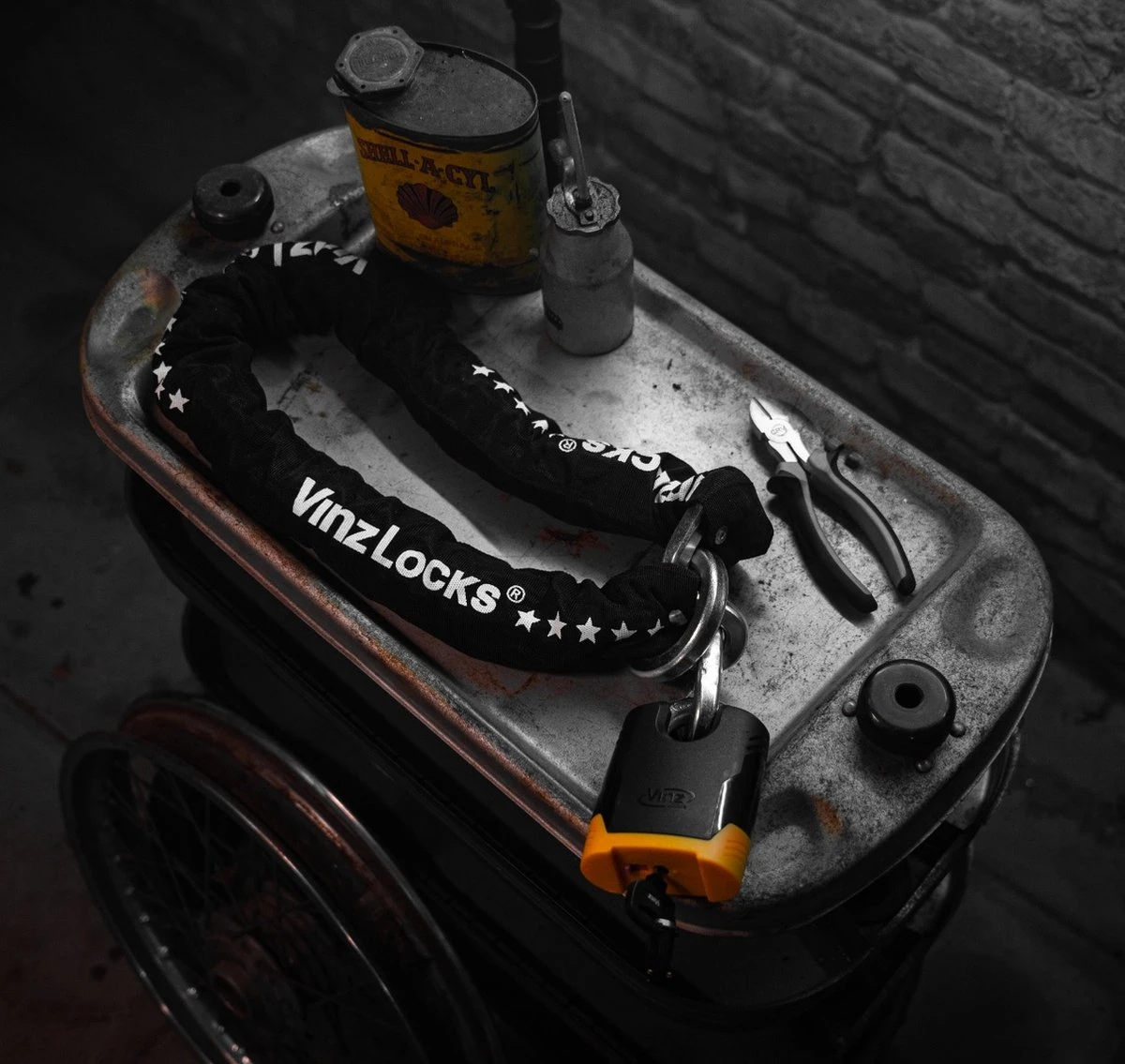 VINZ Batura Motorslot / Scooterslot / Kettingslot ART 5 - 120 Cm - Afbeelding 10