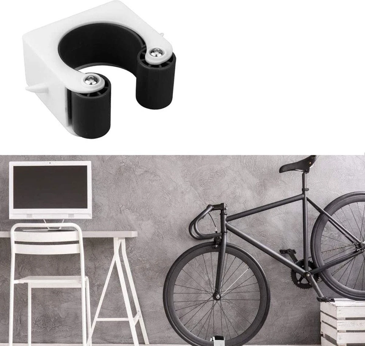 Racefiets Ophangsysteem - Fietshaak Muurbevestiging - Fiets Ophangbeugel - Bike Muurbeugel Fiets - Fietsenrek - Fietsbeugel