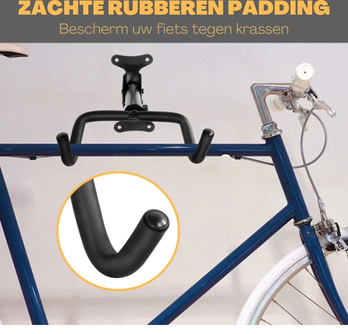 W&Z WallMount Fietsdrager - Ophangbeugel - Muurbeugel Fiets - Fietsbeugel - Opbergbeugel - Ophangsysteem - 2 Stuks - Afbeelding 9