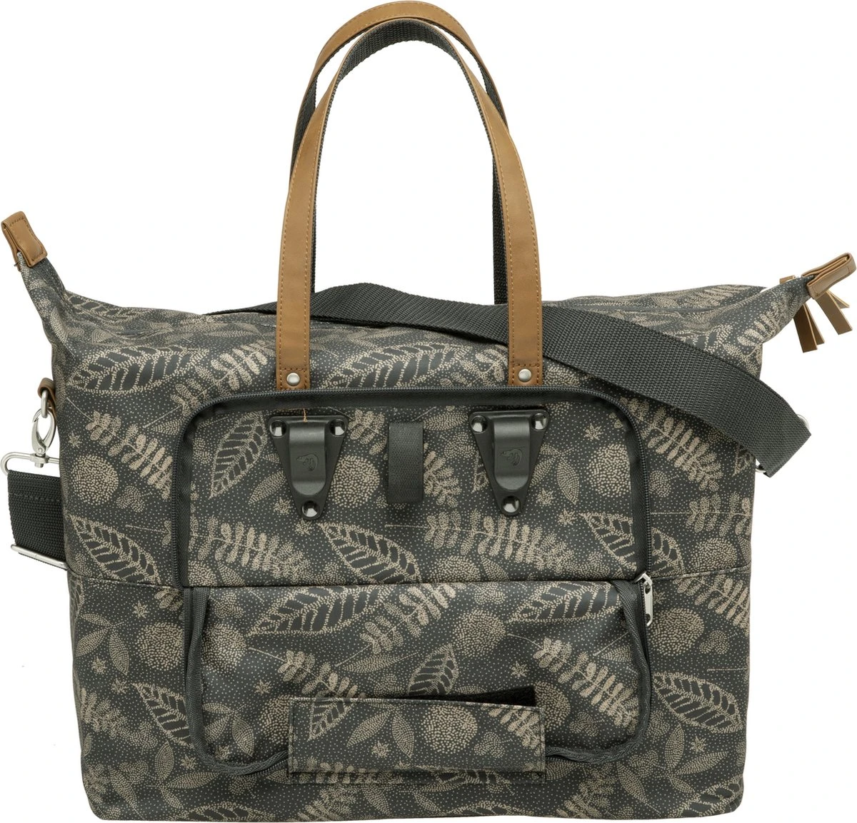 New Looxs Tendo Forest Enkele Fietstas Laptoptas Shopper - 15 Inch Laptopvak - 21 Liter - Antraciet - Afbeelding 3