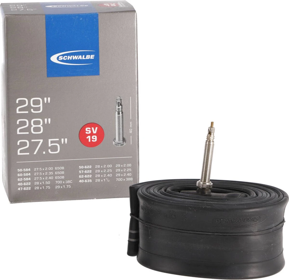 Schwalbe SV19 - Binnenband Mountainbike Van 27.5 Tem 29 Inch - Frans Ventiel - 40 Mm - 28 X 1 1/2 - 150 - 235 - - Afbeelding 8