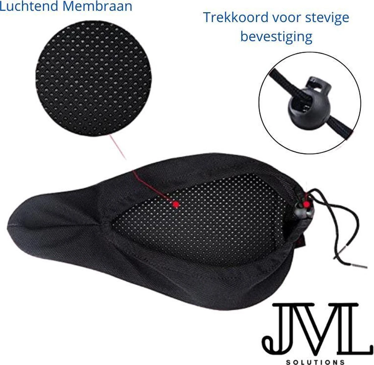 JML Sport Fiets Zadeldek 3D - Gel Gleuf - Fietszadeldek - Zadelhoes - Siliconen - Pad - Fietsen - Zitkussen - Fietszadelhoes - Zadel - Dek - Hoes - Nieuwste Technologie - Afbeelding 3