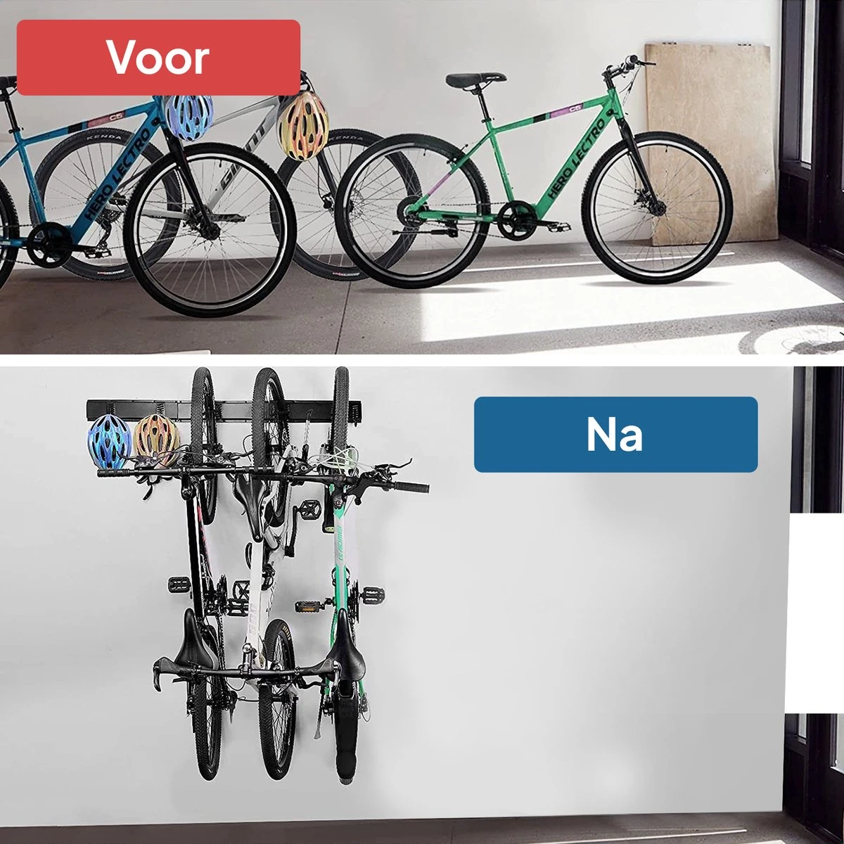 SODEAL Fiets Ophangsysteem - Fietshaak - Fiets Ophangbeugel - Muurbeugel Fiets - Fietsenrek - Fietsbeugel - Afbeelding 13