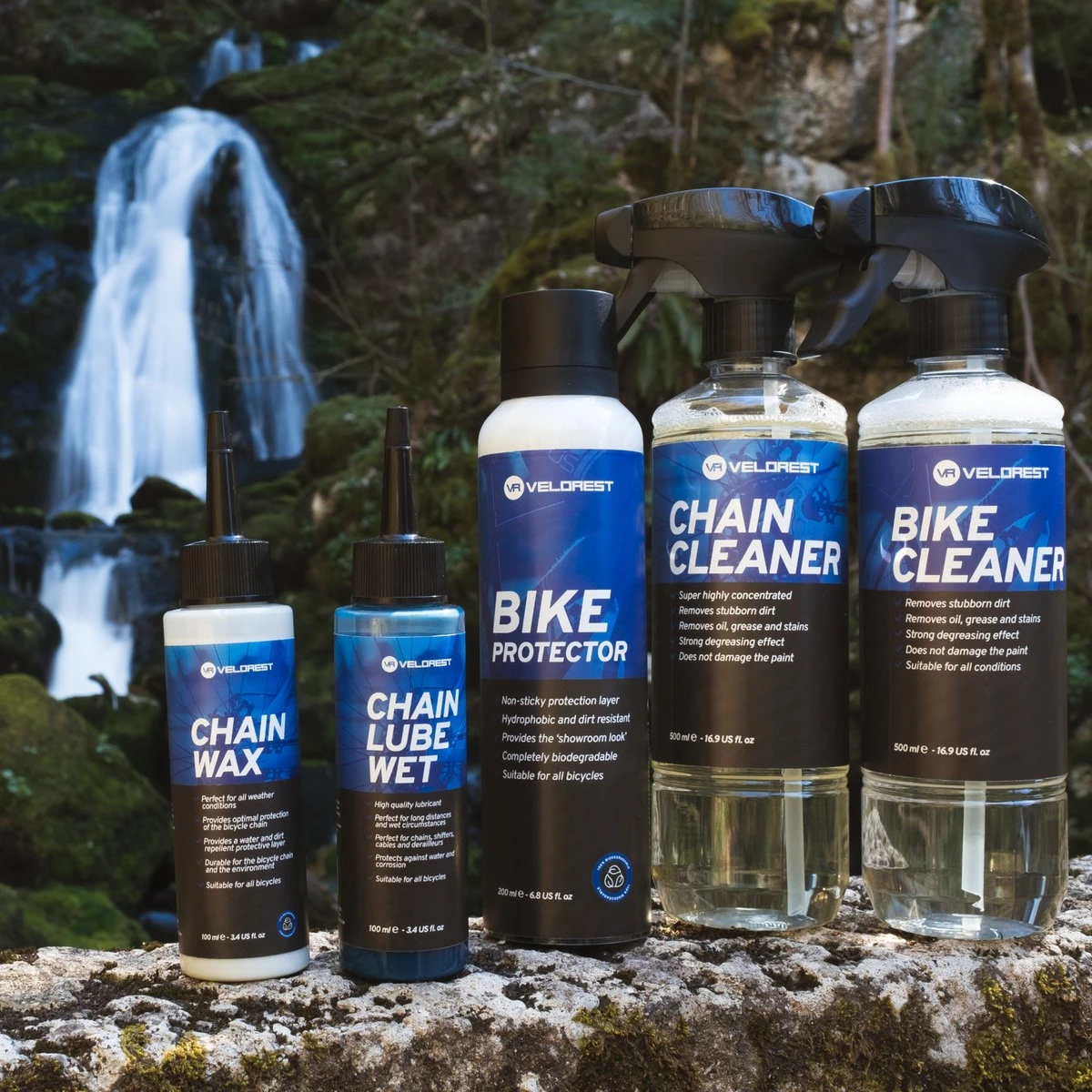 Velorest Total Bike Bundle - Fietsonderhoudsmiddelen - Fiets Reiniging & Onderhoud - Fietsreiniginsset - Fietsketting Reiniger Set - Kettingwax - Kettingolie Fiets - Ketting Reiniger Fiets - Chain Cleaner - Bike Cleaner - Showroom Ready - Afbeelding 2