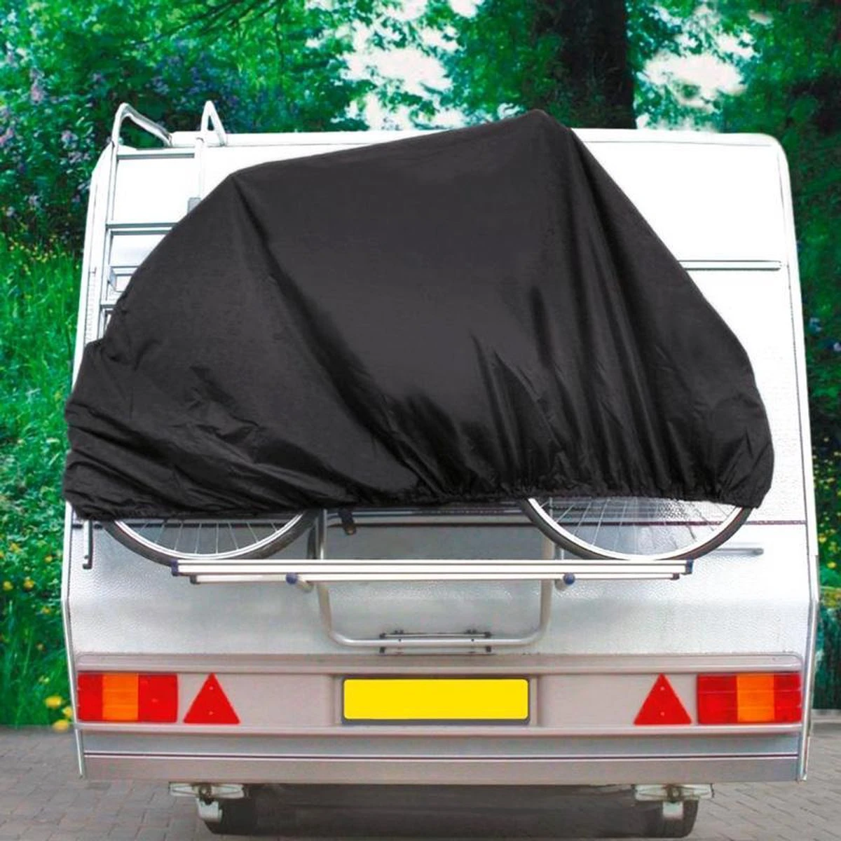 Dresco Fietshoes Voor 1 Fiets | Waterdicht | 200x72x98cm | Voor Fietsendrager En Stalling - Afbeelding 3