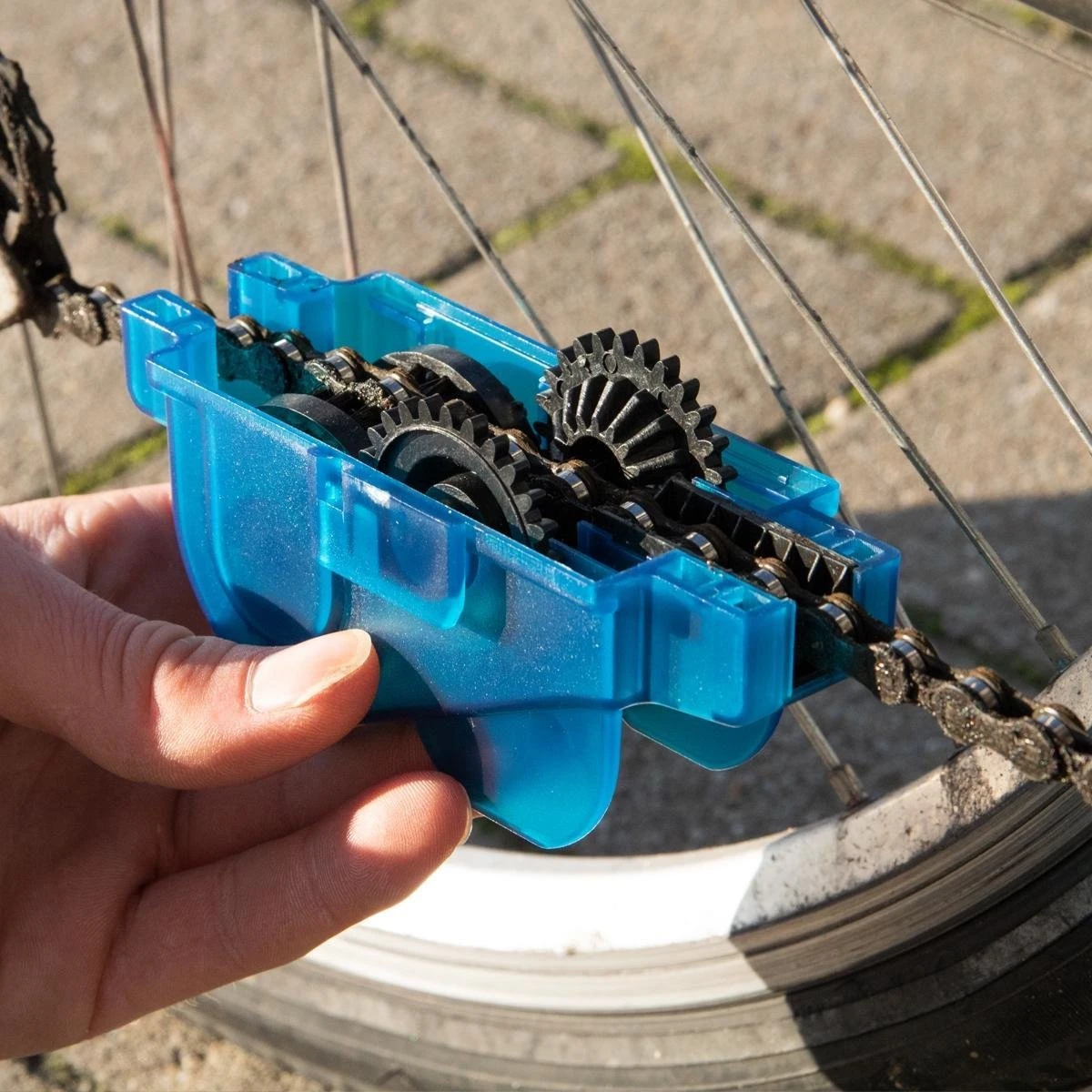 MMOBIEL Fietsketting Reiniger Schoonmaak Schrobber Met Roterende Borstels - Ketting En Versnelling Cleaner Fiets Onderhoud Gereedschap Set Accessoires Voor Race Fietsen En Mountainbikes - Afbeelding 3