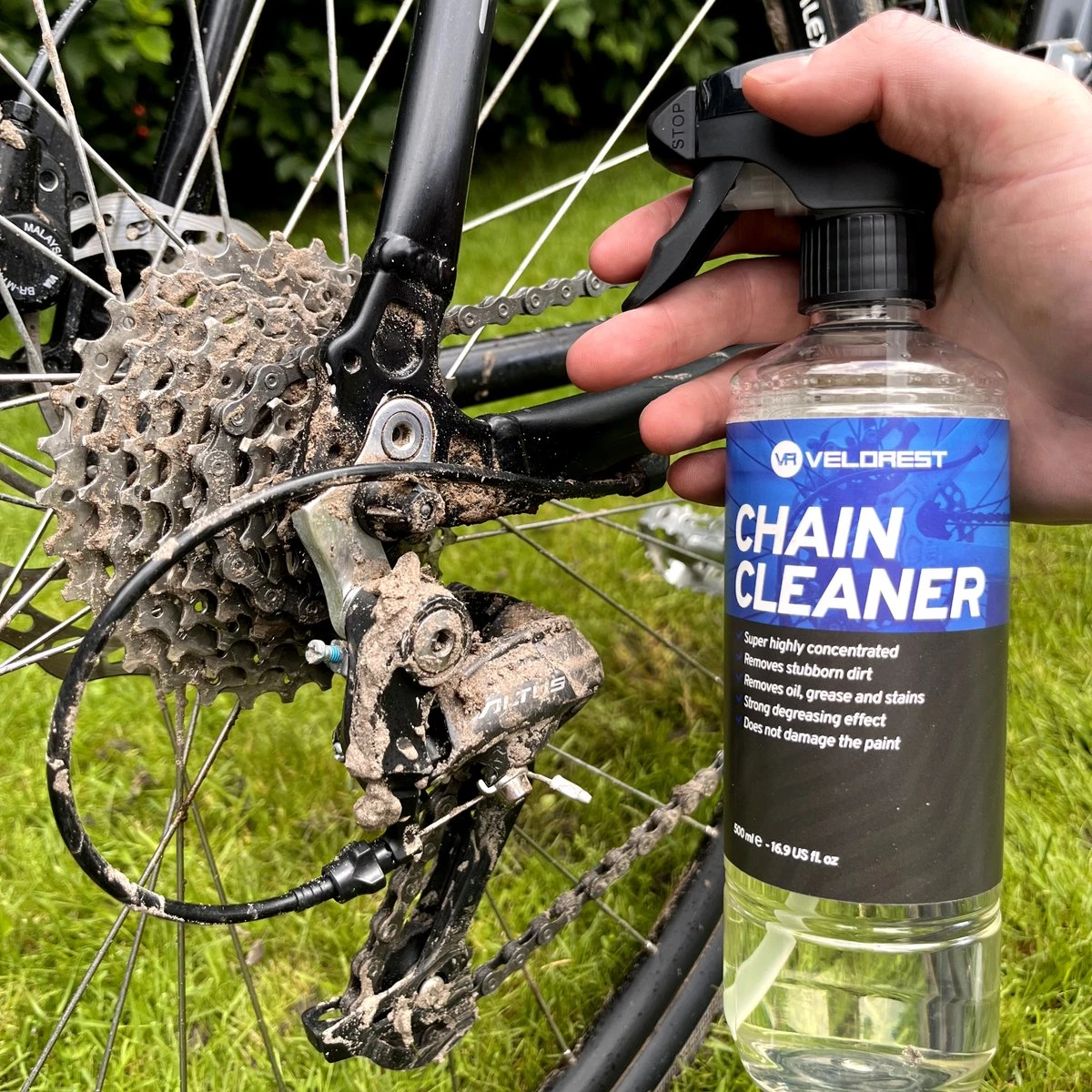 Velorest Chain Care Bundle - Ketting Reiniging & Onderhoud - Fietsonderhoudsmiddelen - Fietsketting Reiniger Set - Kettingolie Fiets - Fietsketting Smeermiddel - Chain Cleaner - Langdurige Bescherming - Afbeelding 3