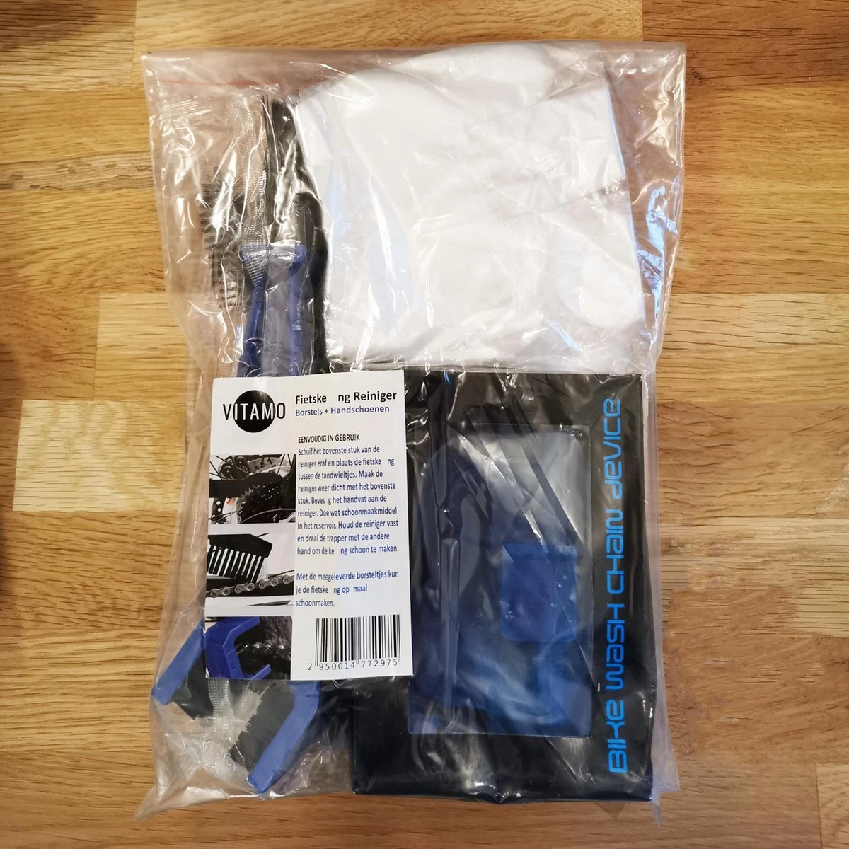 VITAMO Fietsketting Reiniger + 4 Borstels - Fiets Ketting Schoonmaken - Kettingbeschermer - Fietsgereedschap - Kettingborstel - Fietsversnelling Cleaner - Fietskettingreiniger - Schoonmaak Set - Gratis Handschoenen - Afbeelding 4