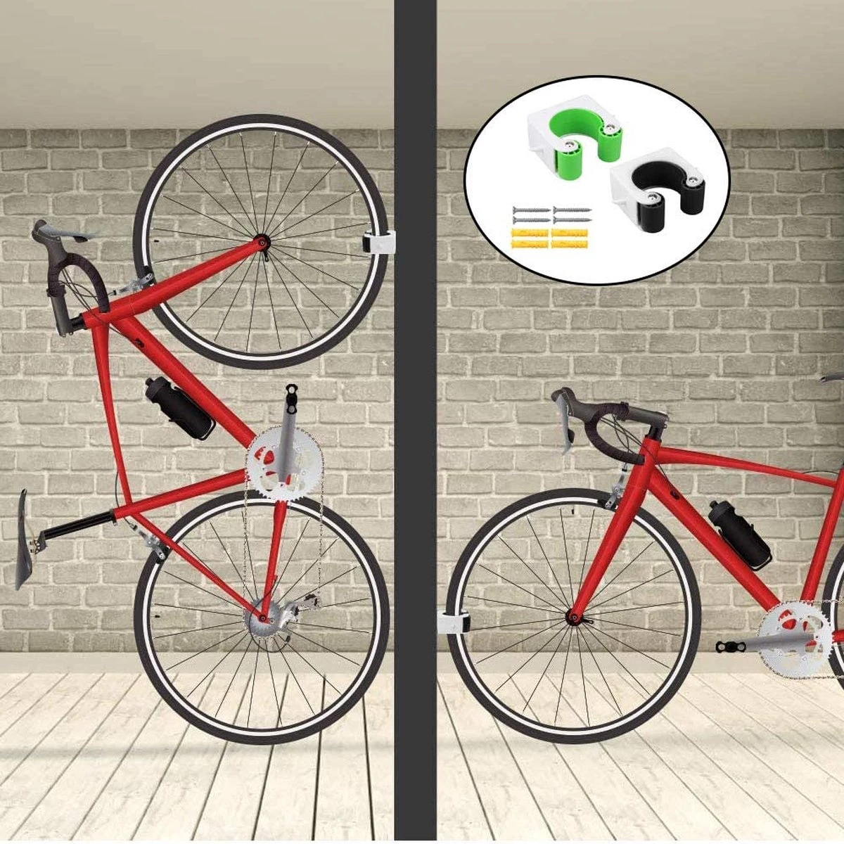 Racefiets Ophangsysteem - Fietshaak Muurbevestiging - Fiets Ophangbeugel - Bike Muurbeugel Fiets - Fietsenrek - Fietsbeugel - Afbeelding 4