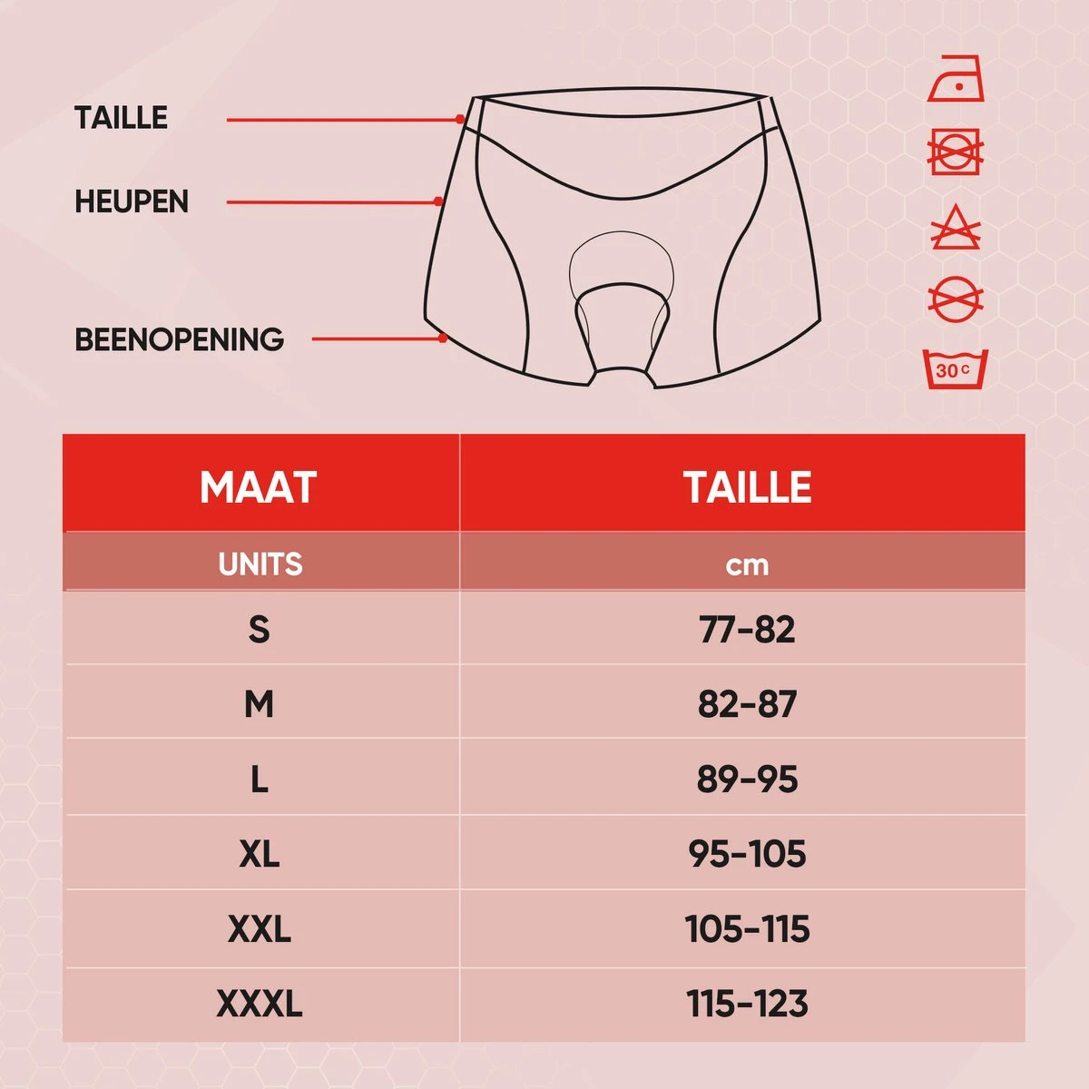 Fietsonderbroek Dames Heren Met Zeem - Fietsbroek - Fietsondergoed - Wielerbroek - 3XL - Afbeelding 10